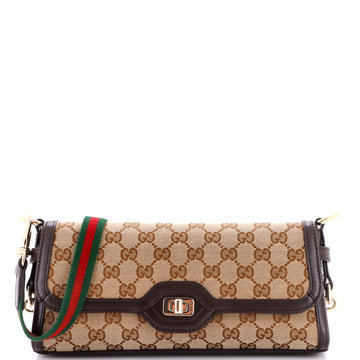 Gucci Luce Shoulder Bag Gg Canvas With