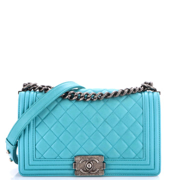Chanel Boy Flap Bag Quilted Lambskin Old