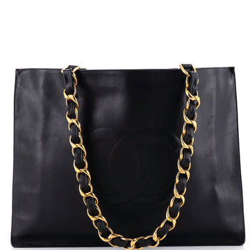 Chanel Vintage Cc Chain Tote Lambskin Xl