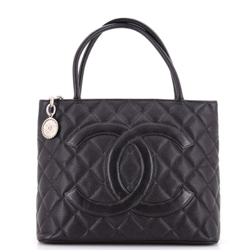 Chanel Medallion Tote Quilted Caviar