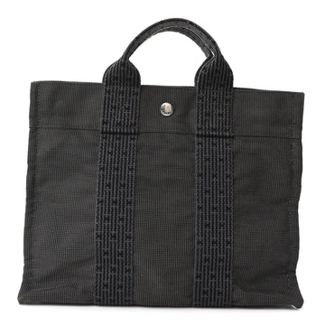 Hermes Canvas Herline Pm Tote Grey