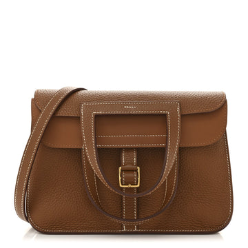 Hermes Taurillon Clemence Halzan 25 Gold
