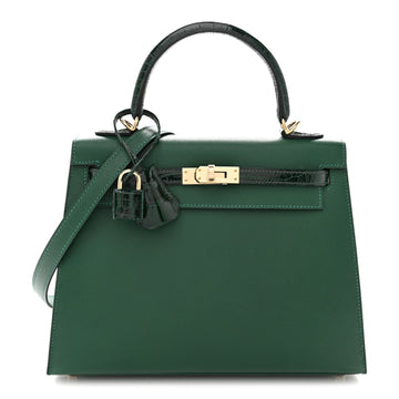 Hermes Madame Calfskin Shiny Alligator