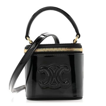 Celine Patent Calfskin Triomphe Mini