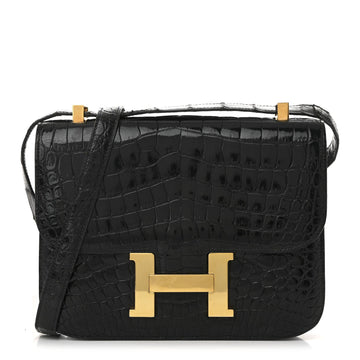 Hermes Shiny Caiman Crocodile Constance