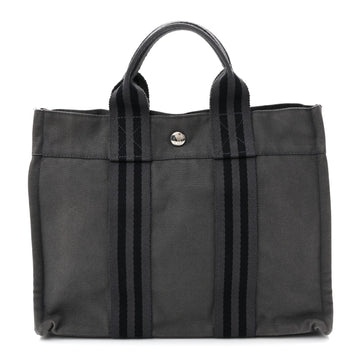 Hermes Canvas Tout Fourre Pm Grey