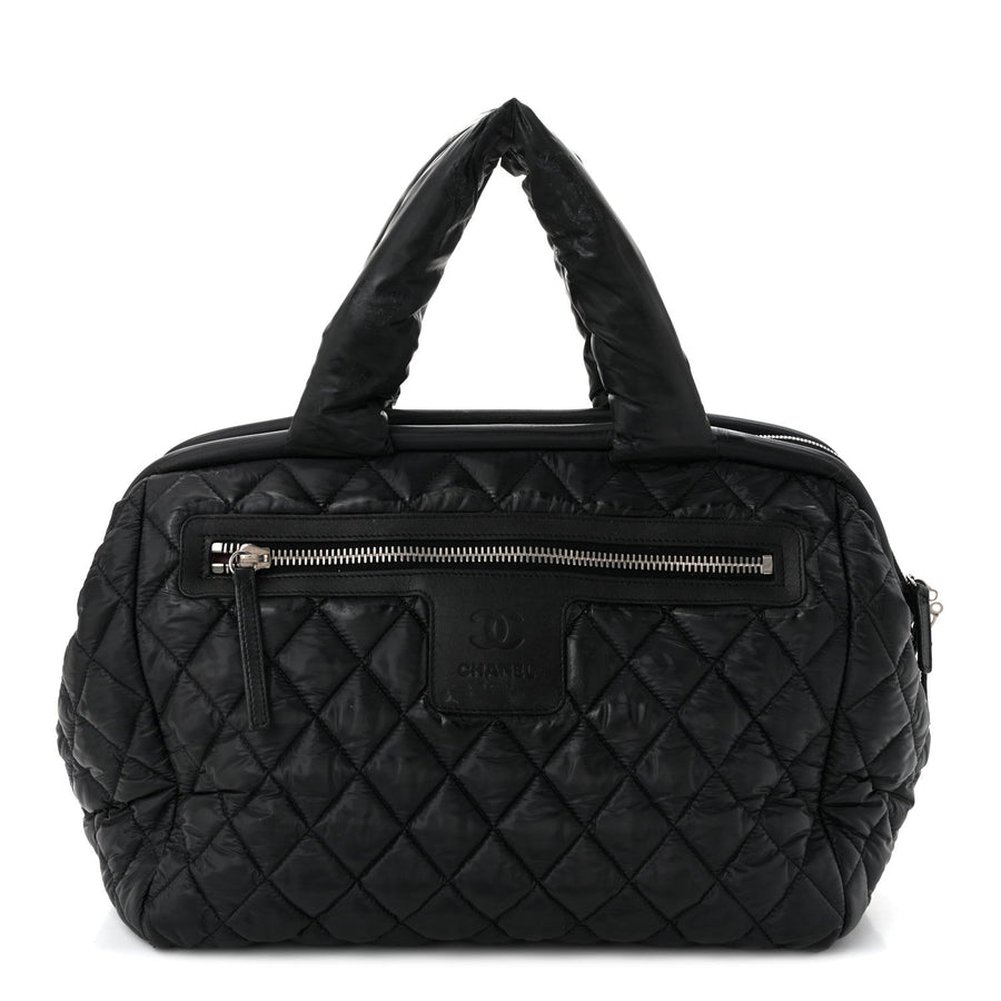 Chanel Nylon Coco Cocoon Bowler Black