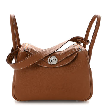 Hermes Taurillon Clemence Lindy 26 Gold