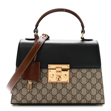 Gucci Gg Supreme Calfskin Small Padlock