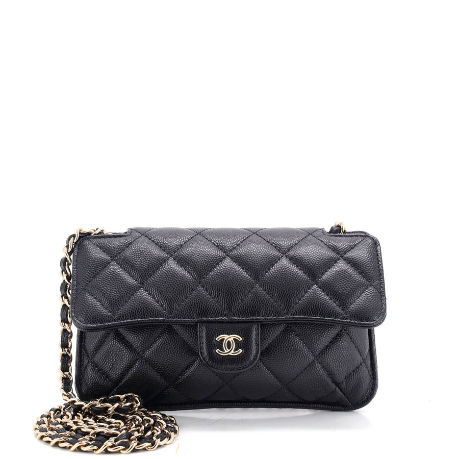 Chanel Foldable Tote Bag With Chain