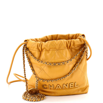 Chanel 22 Chain Hobo Quilted Calfskin