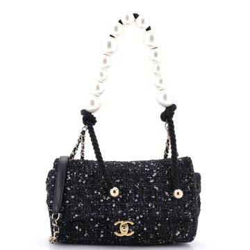 Chanel Pearl Handle Flap Bag Quilted