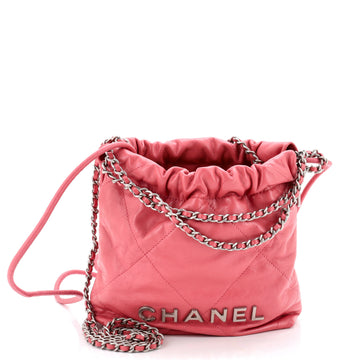 Chanel 22 Chain Hobo Quilted Calfskin