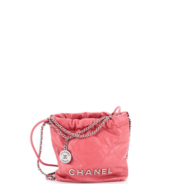 Chanel 22 Chain Hobo Quilted Calfskin