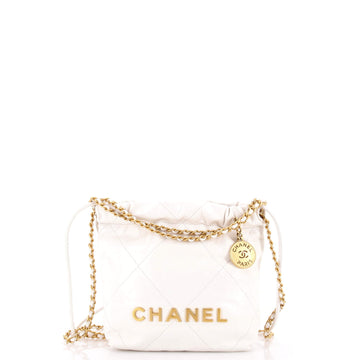 Chanel 22 Chain Hobo Quilted Calfskin