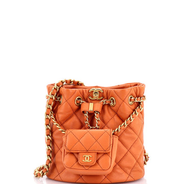 Chanel Cc Pocket Chain Bucket Backpack