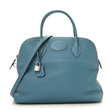 Hermes Taurillon Clemence Bolide 31 Blue