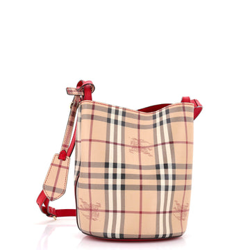 Burberry Lorne Bucket Bag Haymarket