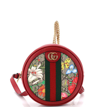 Gucci Ophidia Round Backpack Flora Gg