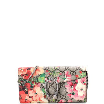 Gucci Dionysus Chain Wallet Blooms Print