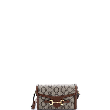Gucci Horsebit Flap Crossbody Bag Gg