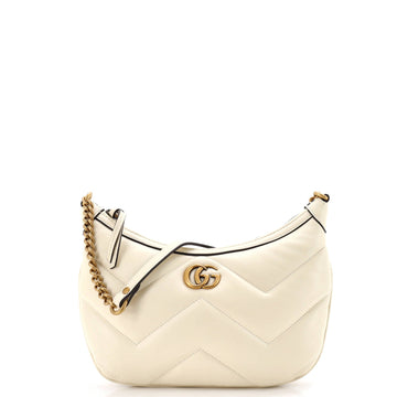 Gucci Gg Marmont Chain Moon Hobo