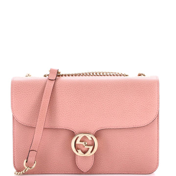 Gucci Interlocking Shoulder Bag Leather