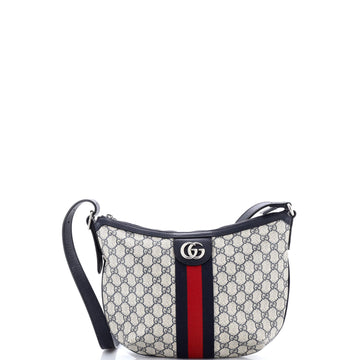 Gucci Ophidia Half Moon Hobo Gg Coated