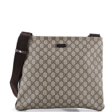 Gucci Zip Top Messenger Bag Gg Coated