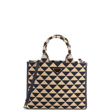 Prada Symbole Shopper Tote Jacquard