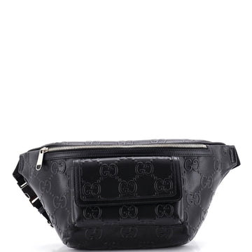 Gucci Front Pocket Belt Bag Gg Embossed