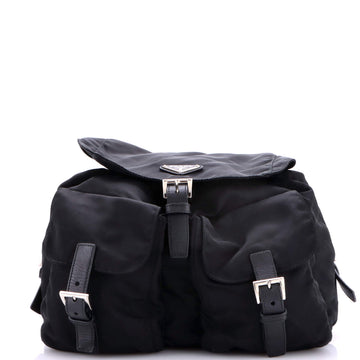 Prada Double Pocket Buckle Backpack