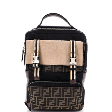 Fendi Multi Pocket Backpack Nylon With