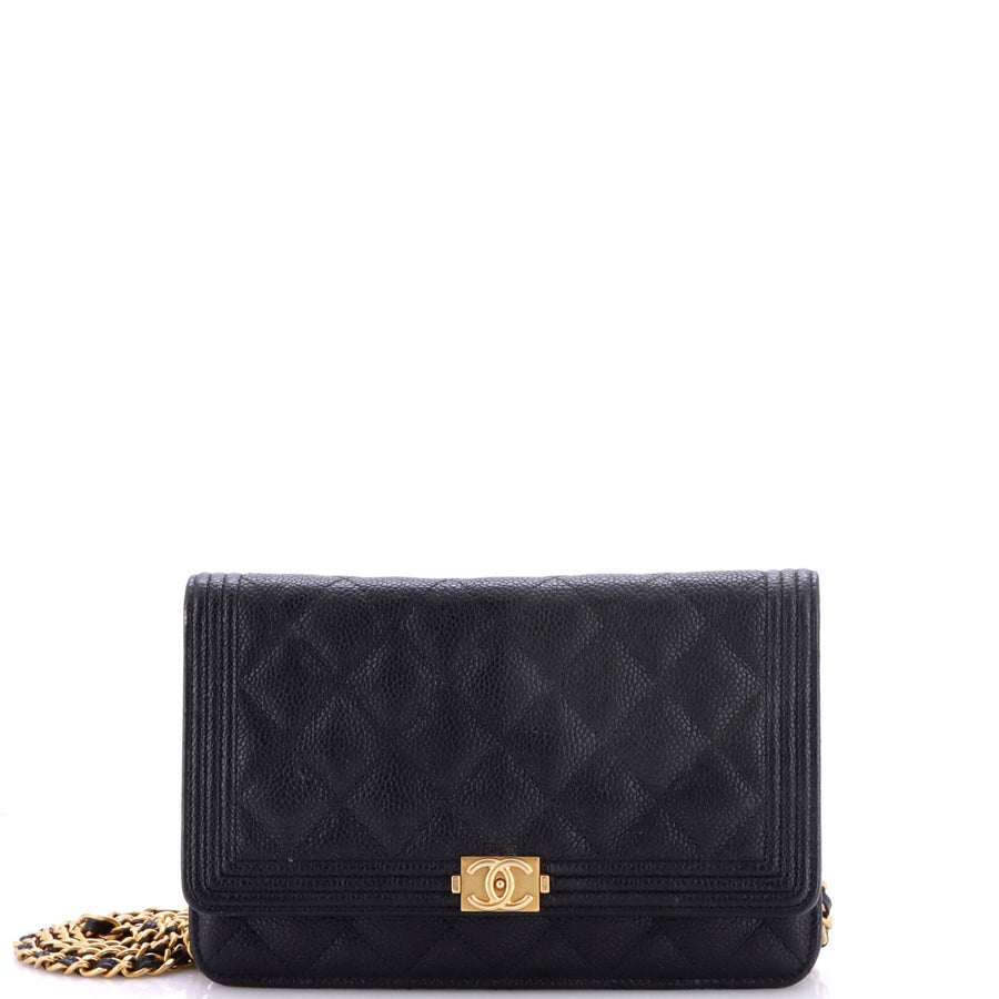 Chanel Boy Wallet On Chain Quilted