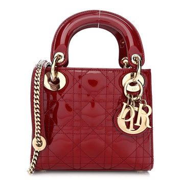 Christian Dior Patent Cannage Mini Lady