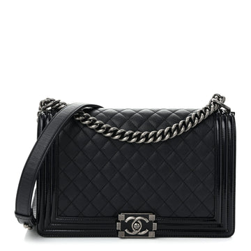 Chanel Goatskin Quilted Patent New