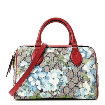 Gucci Gg Supreme Blooms Small Boston