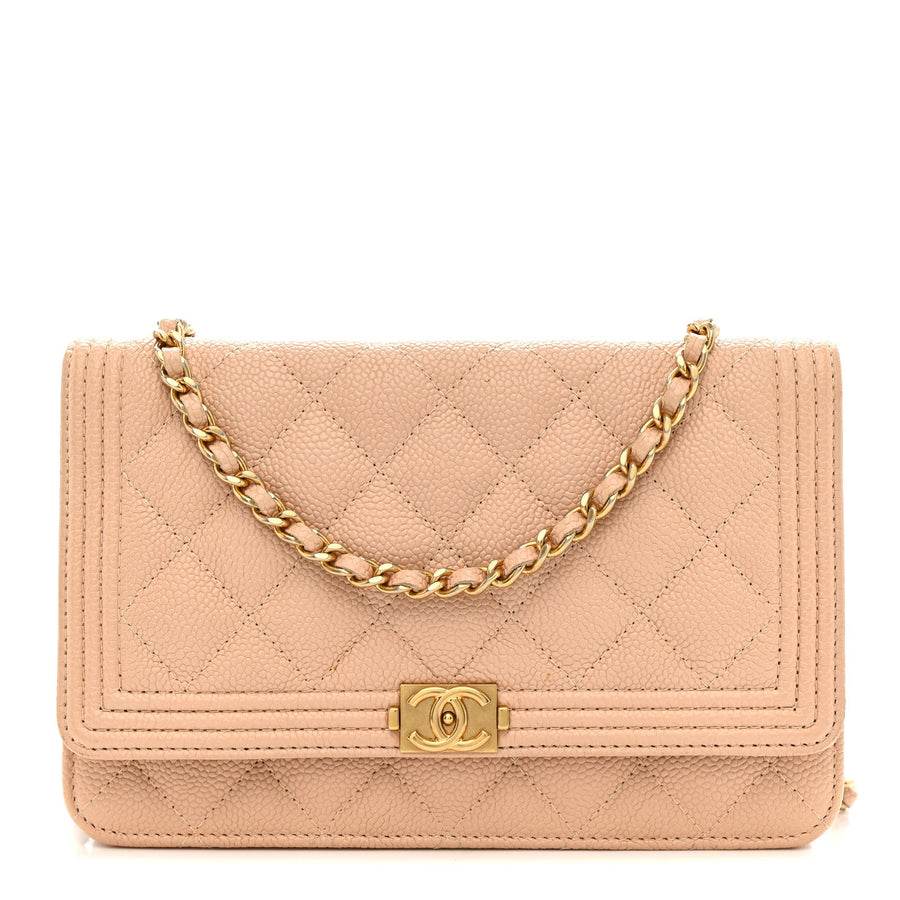 Chanel Caviar Quilted Boy Wallet On