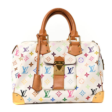 Louis Vuitton Multicolor Speedy 30 White