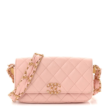Chanel Crumpled Calfskin Quilted Braided