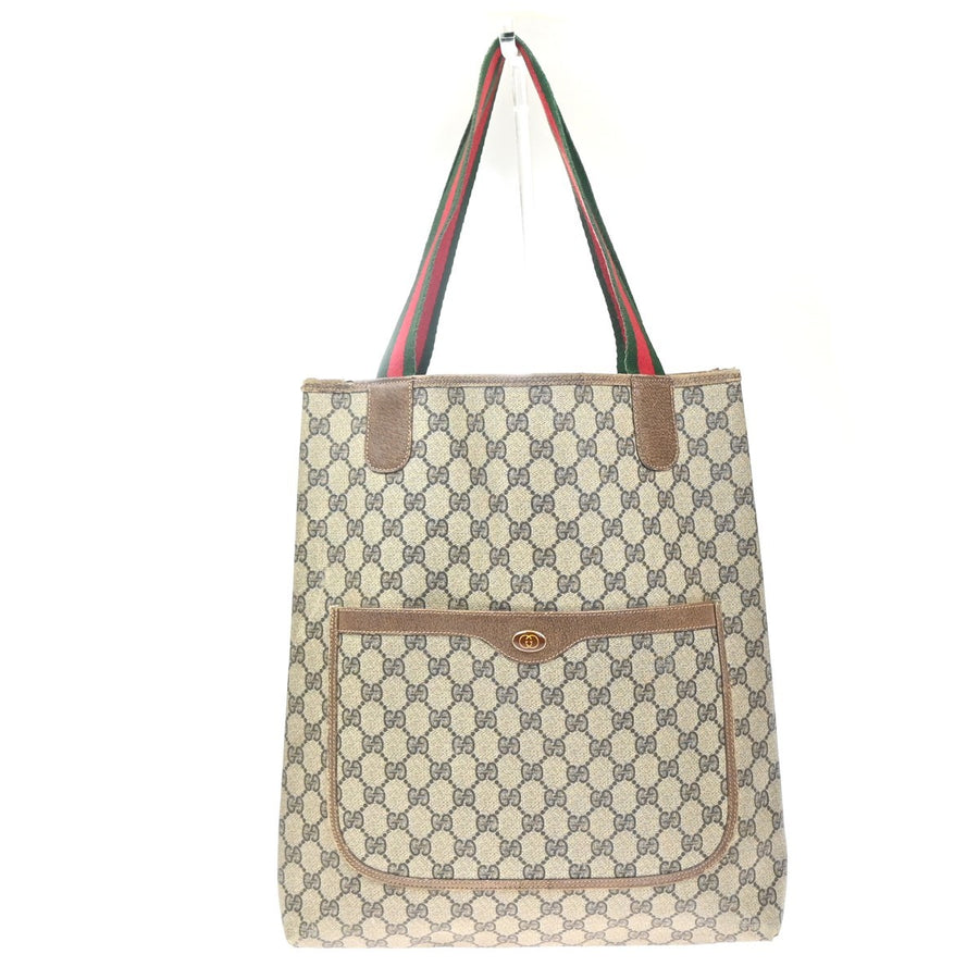 Gucci Logo Gg Sherry Line Shoulder Tote