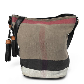 Burberry Canvas Mega Check Medium Ashby