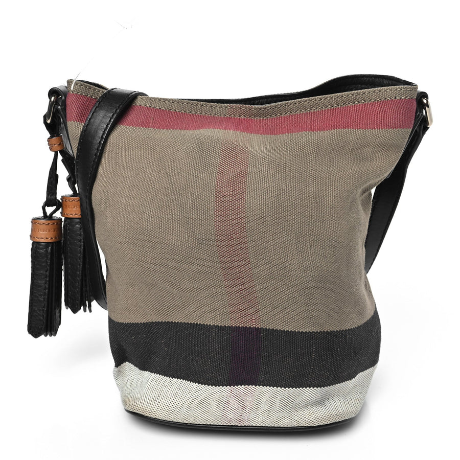 Burberry Canvas Mega Check Medium Ashby