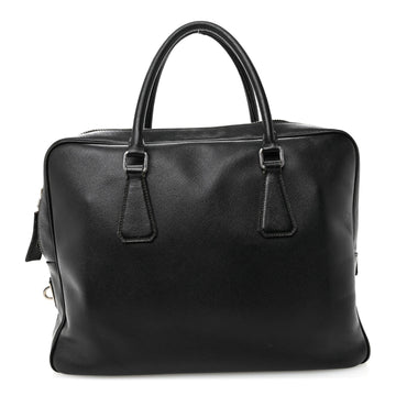 Prada Saffiano Travel Briefcase Black
