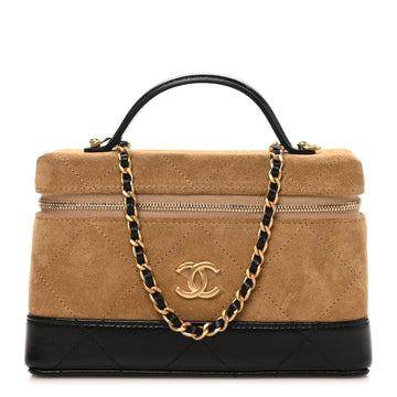 Chanel Suede Calfskin Shiny Lambskin