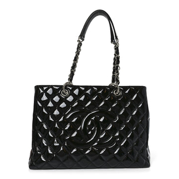 Chanel Patent Quilted Grand Shopping