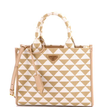 Prada Symbole Shopper Tote Jacquard