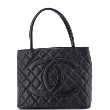 Chanel Medallion Tote Quilted Caviar