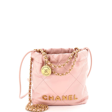 Chanel 22 Chain Hobo Quilted Calfskin