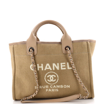 Chanel Deauville Nm Tote Mixed Fibers